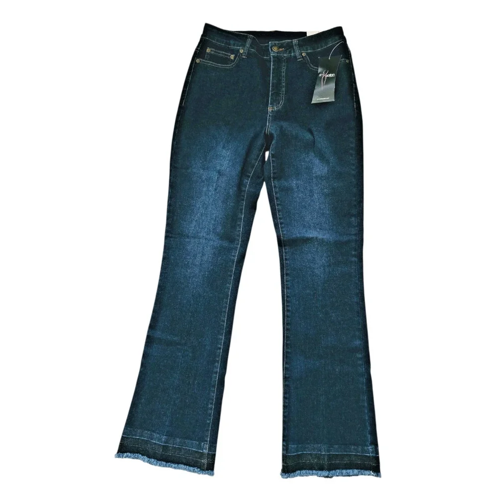 Multiples by Slim-sation Indigo Bootcut Control Panel Jeans‎ Released Hem Size 6